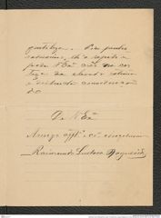 Nachlass Franz Steindachner, Brief von Raimondo Lustosa Nogueira an Franz Steindachner (25.08.1906), Inv.Nr. 368.01, Seite 3